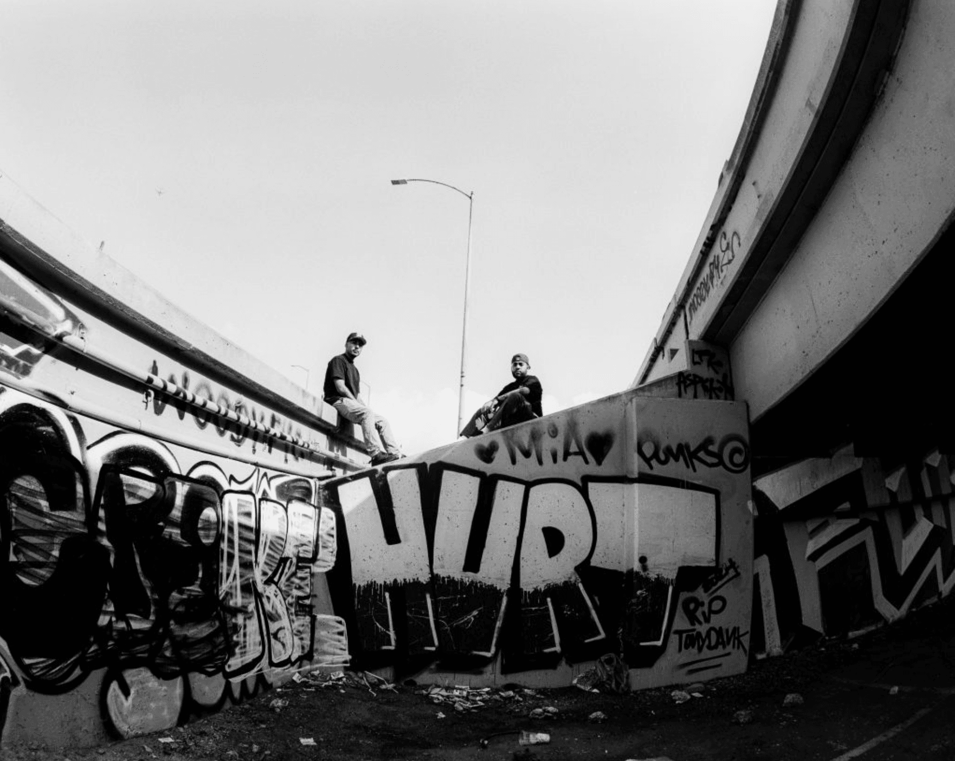 SCLA Clips founders under a South Central overpass